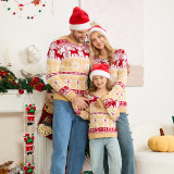 Christmas Casual Family Wear Knitted Snowflake Elk Sweater