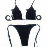 Bikini 3D Butterfly Sequins Flower Sexy Swimsuit