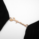 Women's Autumn Solid Color Sexy Off-Shoulder Short Sleeve Low Back Lace-Up Pleated Short Dress