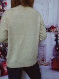 Christmas autumn/winter round neck snowflake deer jacquard knitting sweater