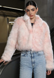 Autumn Winter Faux Fur Coat Fashion Faux Fox Fur Fuzzy Plush Women's Winter Wear
