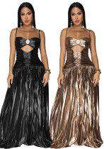 Fashion Women's Sexy Strap Elegant Sparkle Evening Dress