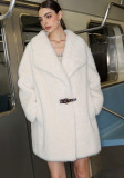 Warm Winter Loose Long Faux Fur Coat Women's Outerwear