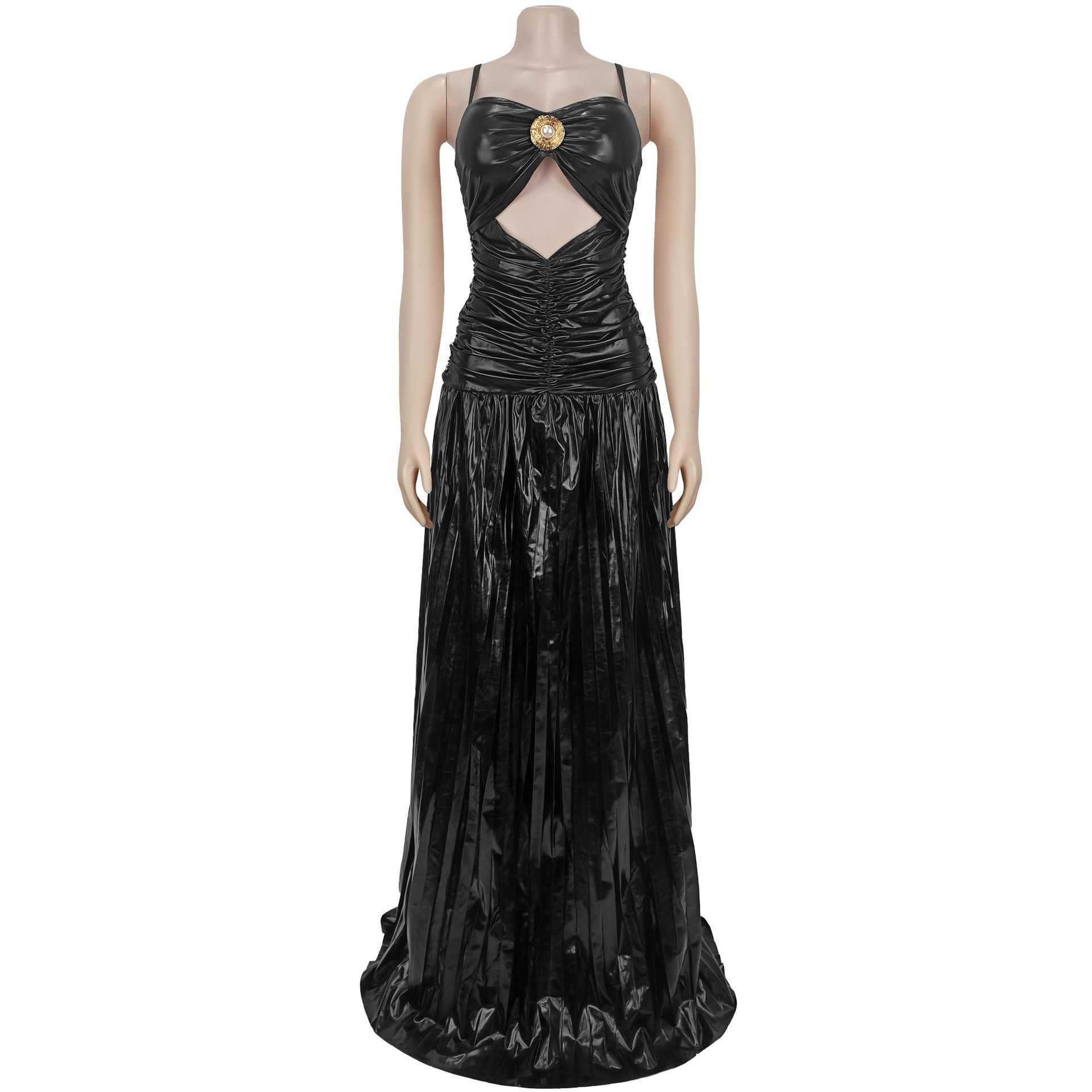 Fashion Women's Sexy Strap Elegant Sparkle Evening Dress