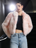 Autumn Winter Faux Fur Coat Fashion Faux Fox Fur Fuzzy Plush Women's Winter Wear