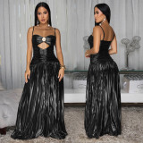 Fashion Women's Sexy Strap Elegant Sparkle Evening Dress