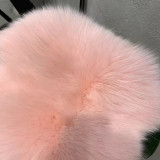 Faux Fur Coat Fox Fur Short Patchwork Winter Warm Top Jacket