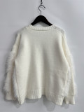 Women red faux mink Christmas coat Sweaters