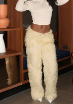 Women Fall Casual Solid Pants