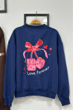 Women Autumn/Winter Printed Round Neck Long-Sleeved Top and Pants Two-Piece Set