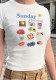 Women summer American print sexy short-sleeved cropped T-shirt with floral print