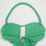 Fashion Women's Halter Neck Knit Cut-Out Sexy Slit Dress