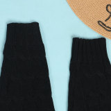 Fashion Women's Autumn Winter Solid Color Long Knit Cardigan Coat