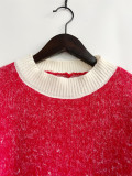 Women Fall/Winter Snowflake Themed Scarf Sweater (Two-Piece Set)
