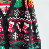 Women V-Neck Christmas Sweater