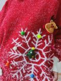 Women Fall/Winter Snowflake Themed Scarf Sweater (Two-Piece Set)