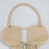 Fashion Women's Halter Neck Knit Cut-Out Sexy Slit Dress