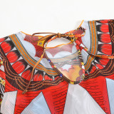 Women Long-Sleeved Mesh One-Piece Swimsuit