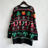 Women V-Neck Christmas Sweater