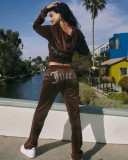 Autumn Women's Sport Casual Two Piece Tracksuits