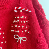 Women Pearl Christmas Sweater