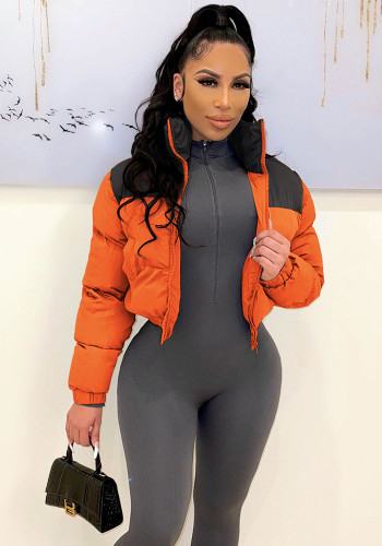 Autumn Winter Women's Coat Trendy Cotton-padded Short Jacket