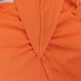 Fashion Women's Halter Neck Knit Cut-Out Sexy Slit Dress