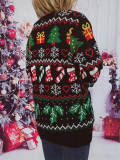 Women V-Neck Christmas Sweater
