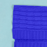 Fashion Women's Autumn Winter Solid Color Long Knit Cardigan Coat