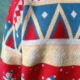 Women Casual Christmas Round Neck Long Sleeve Sweater