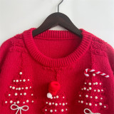 Women Pearl Christmas Sweater