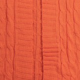 Fashion Women's Autumn Winter Solid Color Long Knit Cardigan Coat