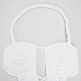 Fashion Women's Halter Neck Knit Cut-Out Sexy Slit Dress