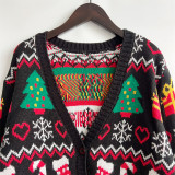 Women V-Neck Christmas Sweater