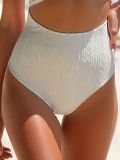 Women solid sexy backless tie-neck one-piece swimsuit