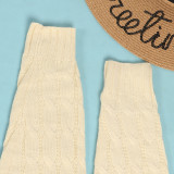 Fashion Women's Autumn Winter Solid Color Long Knit Cardigan Coat