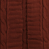 Fashion Women's Autumn Winter Solid Color Long Knit Cardigan Coat