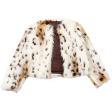 Autumn Fashion Style Street Women Color Block Fringe Cardigan Coat