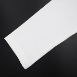 Women Autumn/Winter Stand Collar Zippered Top Shorts with Three-Piece Knee Pads