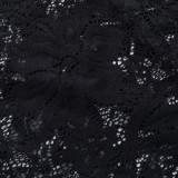 Women Fall Sexy See-Through Cutout Round Neck Long-Sleeved Bodycon Dress