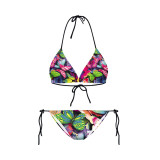 Women Summer Beach Printed Two-Piece Swimwear