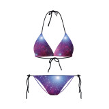 Women Summer Beach Printed Two-Piece Swimwear