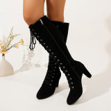 Women Fall/Winter Pink Bow Cosplay Lolita Biker Boots