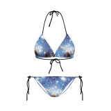 Women Summer Beach Printed Two-Piece Swimwear
