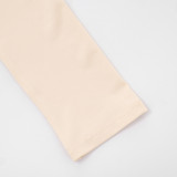 Women Autumn/Winter Solid Turtleneck Long-Sleeved Bodysuit with Covered Legs Two-Piece Set