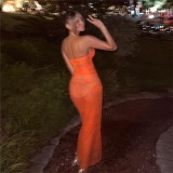 Women Summer Sexy Lace See-Through Bodycon Dress