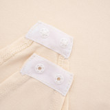 Women Autumn/Winter Solid Turtleneck Long-Sleeved Bodysuit with Covered Legs Two-Piece Set