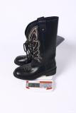 Women Embroidered Mid-Calf Western Denim Boots with British Style