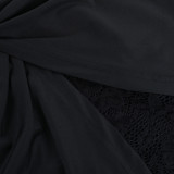 Women Fall Sexy See-Through Cutout Round Neck Long-Sleeved Bodycon Dress