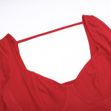 Women Fall Sexy Plunging Mesh Long-Sleeved Maxi Dress